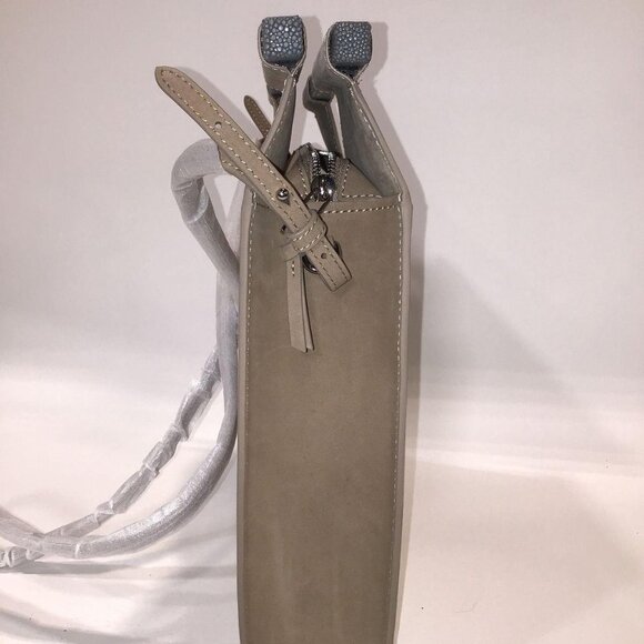 Vivo Convertible Crossbody Shagreen Clutch & Satchel Saddle Bag - Picture 6 of 13